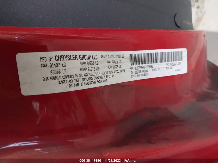 2013 FIAT 500 POP - 3C3CFFAR4DT570463