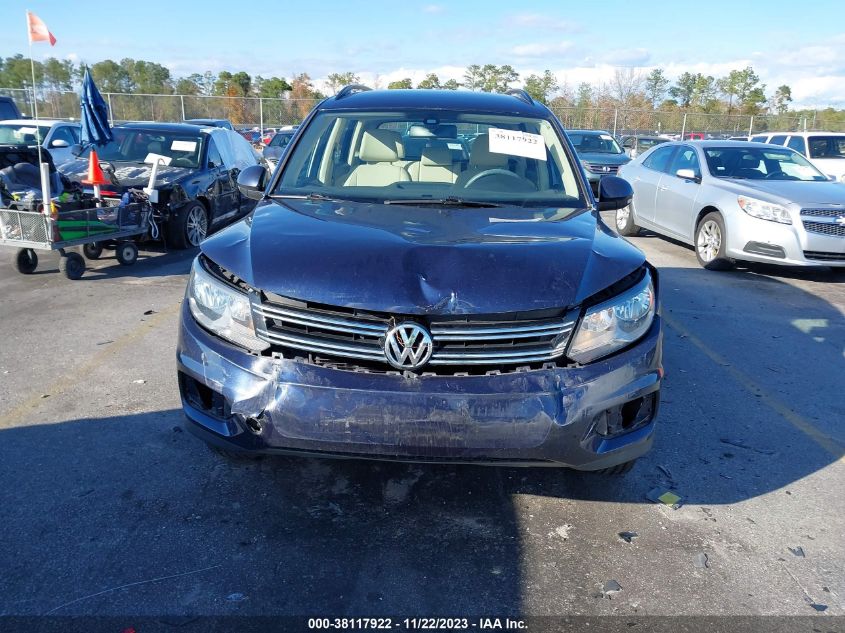 2016 VOLKSWAGEN TIGUAN S - WVGAV7AX6GW602060