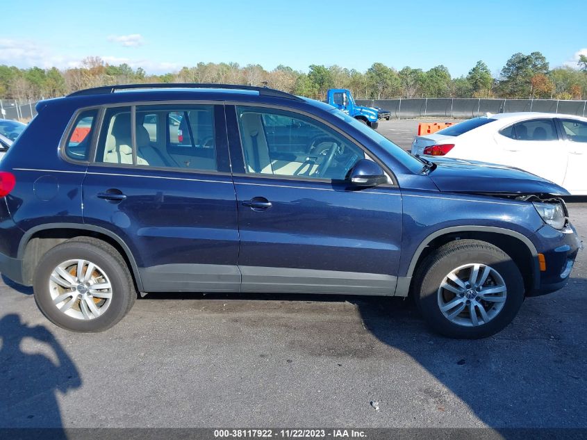 2016 VOLKSWAGEN TIGUAN S - WVGAV7AX6GW602060