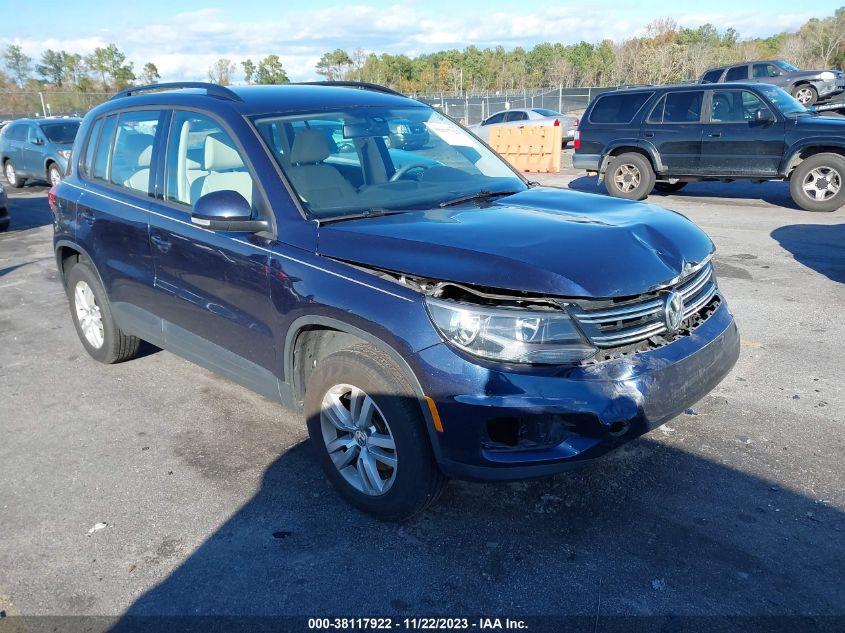 2016 VOLKSWAGEN TIGUAN S - WVGAV7AX6GW602060