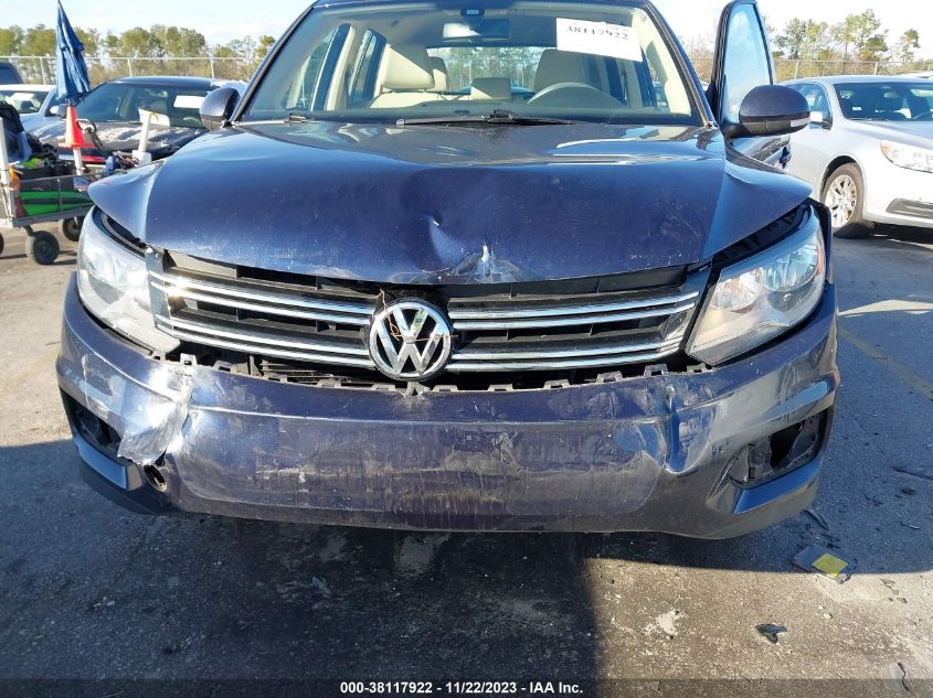 2016 VOLKSWAGEN TIGUAN S - WVGAV7AX6GW602060