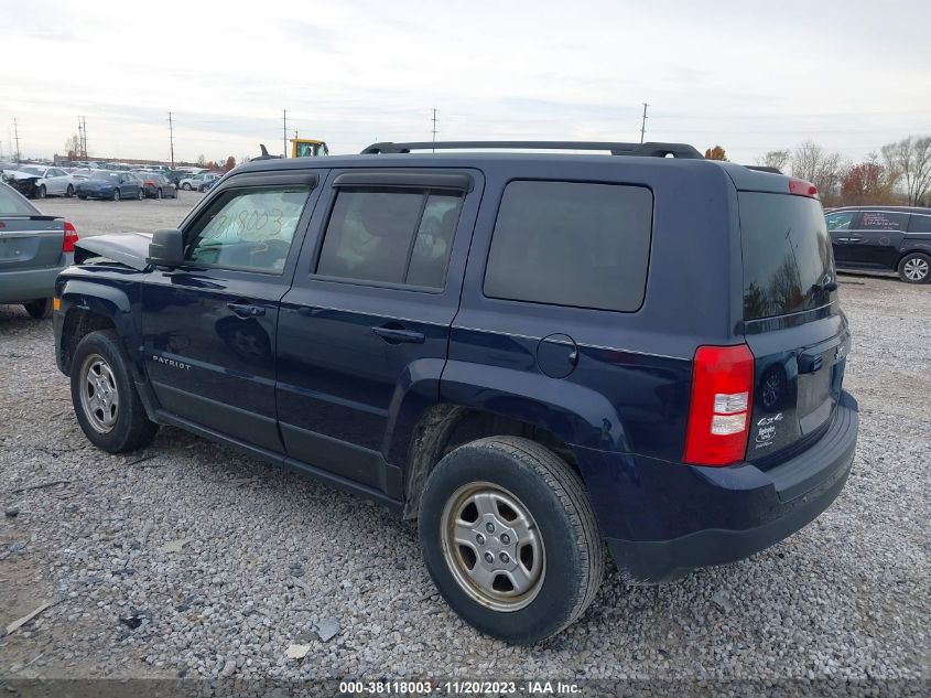 2015 JEEP PATRIOT SPORT - 1C4NJRBB2FD347207