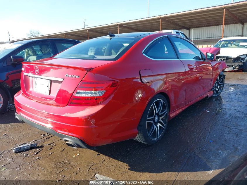 2013 MERCEDES-BENZ C 350 SPORT 4MATIC WDDGJ8JB3DF986532