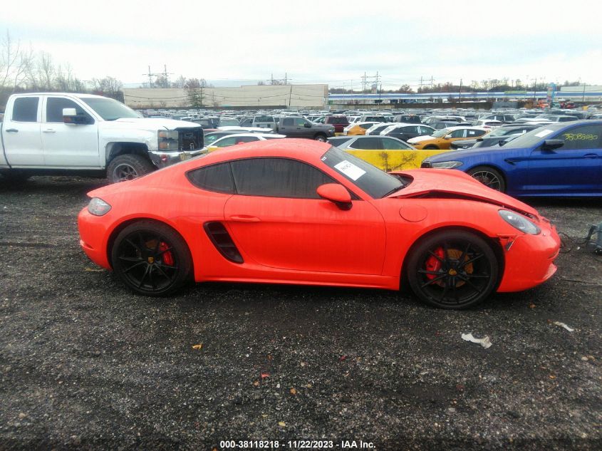 2017 PORSCHE 718 CAYMAN S WP0AB2A8XHS285305