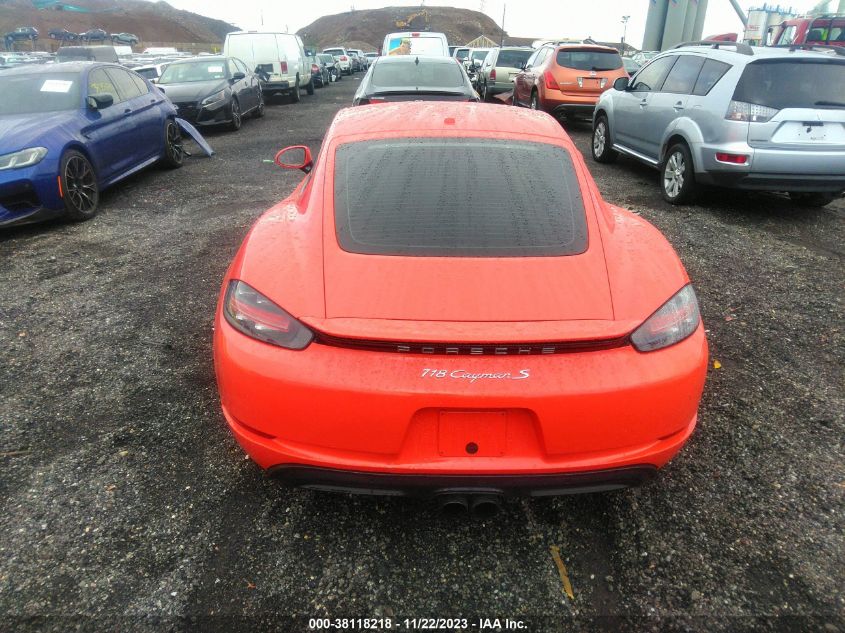 2017 PORSCHE 718 CAYMAN S WP0AB2A8XHS285305