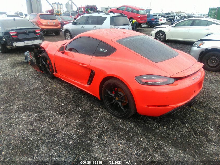 2017 PORSCHE 718 CAYMAN S WP0AB2A8XHS285305