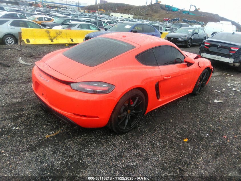 2017 PORSCHE 718 CAYMAN S WP0AB2A8XHS285305