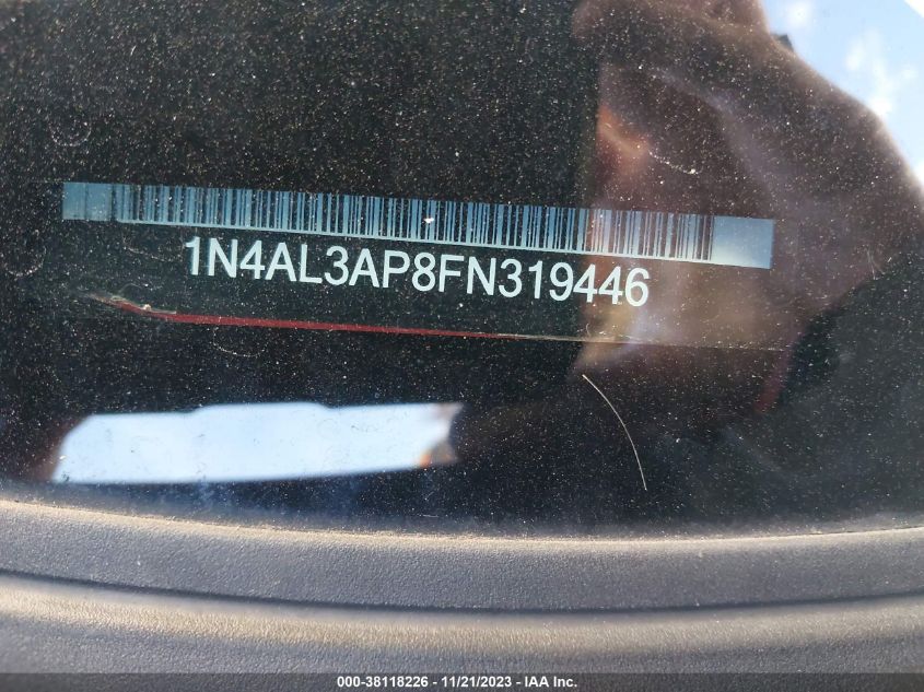 2015 NISSAN ALTIMA 2.5/2.5 S/2.5 SL/2.5 SV - 1N4AL3AP8FN319446