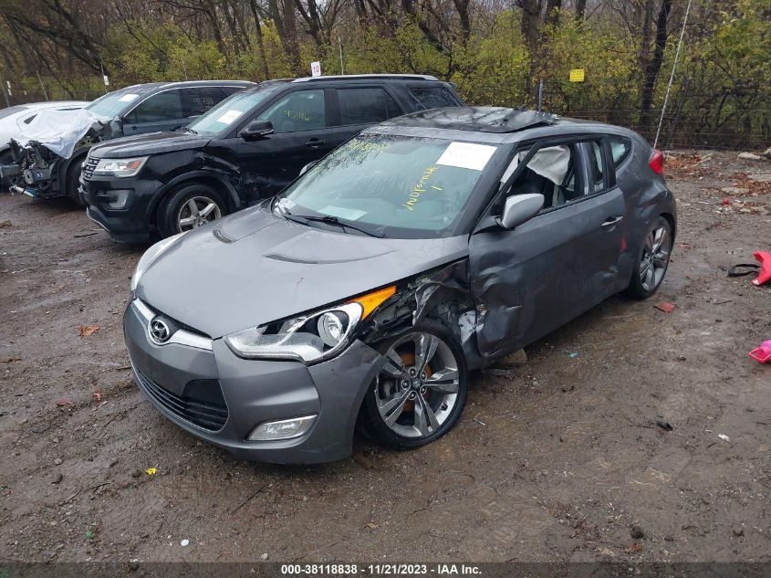 2013 HYUNDAI VELOSTER BASE W/BLACK - KMHTC6AD5DU111162