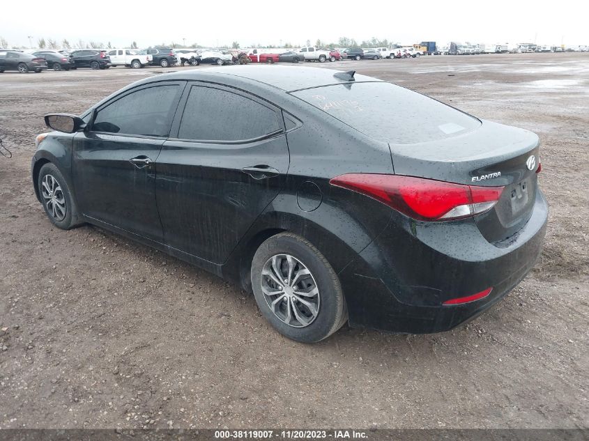 2016 HYUNDAI ELANTRA SE - 5NPDH4AE5GH714795
