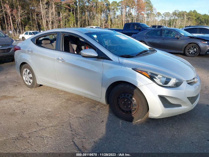 2016 HYUNDAI ELANTRA SE/SPORT/LIMITED - 5NPDH4AE6GH738099