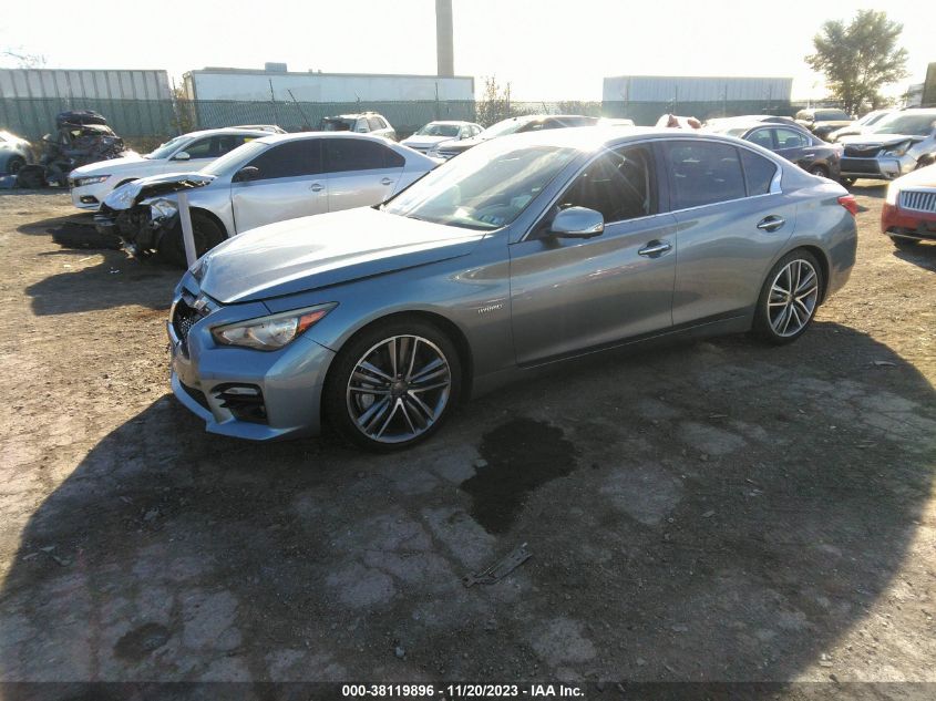 2014 INFINITI Q50 HYBRID SPORT - JN1AV7AR0EM702446