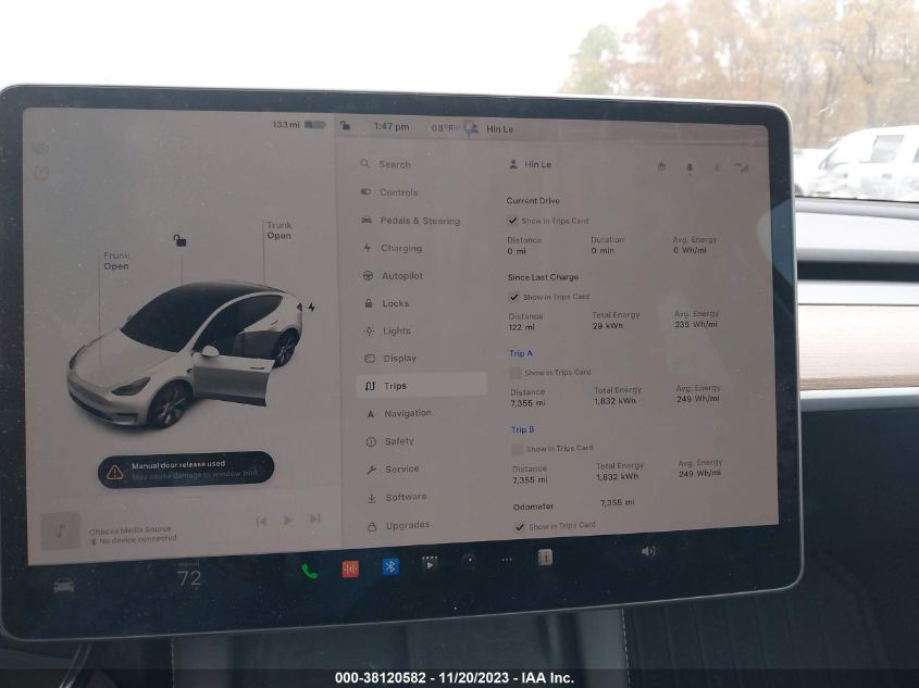 2023 TESLA MODEL Y AWD - 7SAYGDEE8PA150850
