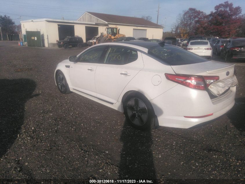 2013 KIA OPTIMA HYBRID EX - KNAGM4AD5D5048692
