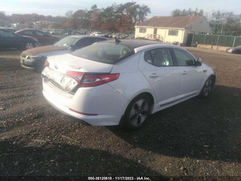 2013 KIA OPTIMA HYBRID EX - KNAGM4AD5D5048692