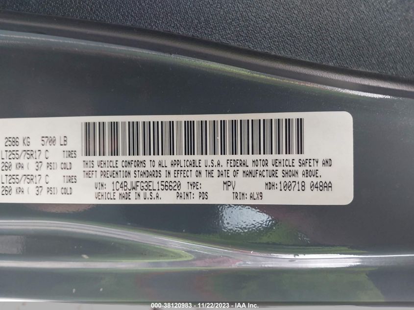 2014 JEEP WRANGLER UNLIMITED RUBICON - 1C4BJWFG3EL156620