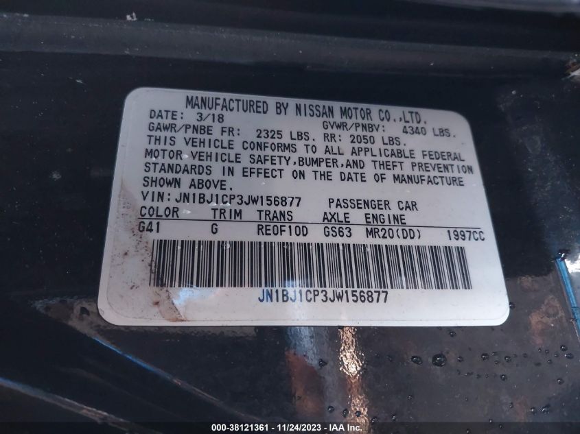 2018 NISSAN ROGUE SPORT S - JN1BJ1CP3JW156877