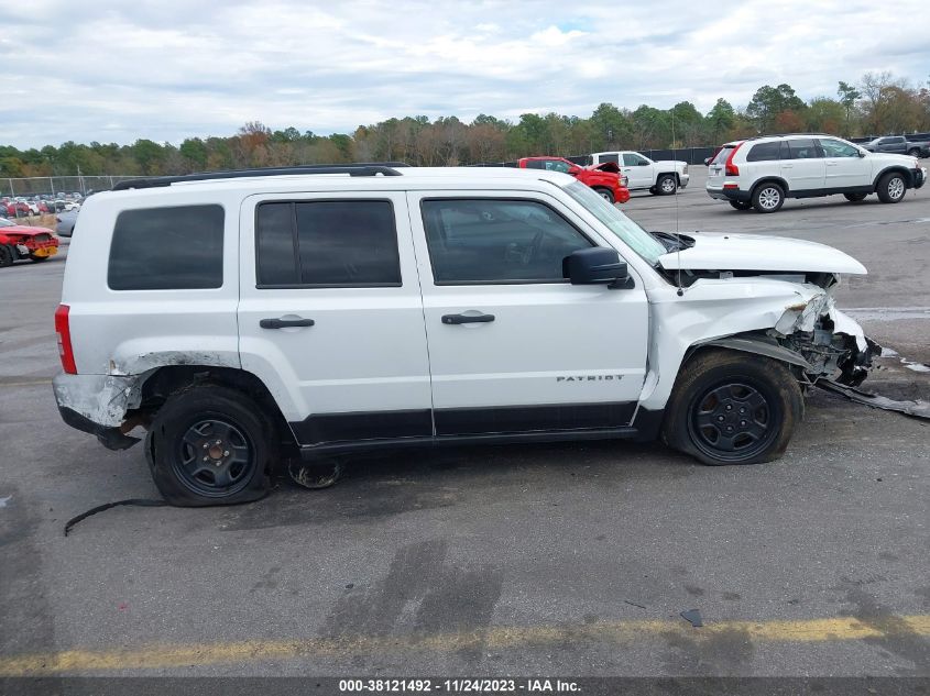 2017 JEEP PATRIOT SPORT - 1C4NJPBA2HD157860
