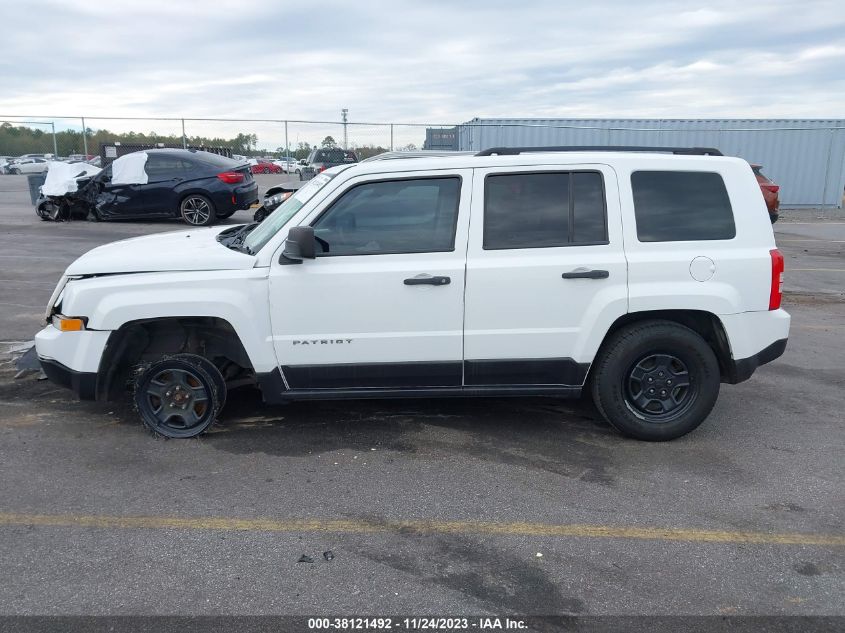 2017 JEEP PATRIOT SPORT - 1C4NJPBA2HD157860