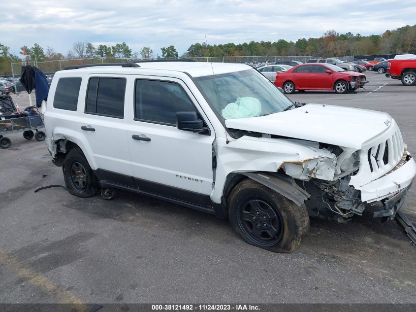 2017 JEEP PATRIOT SPORT - 1C4NJPBA2HD157860