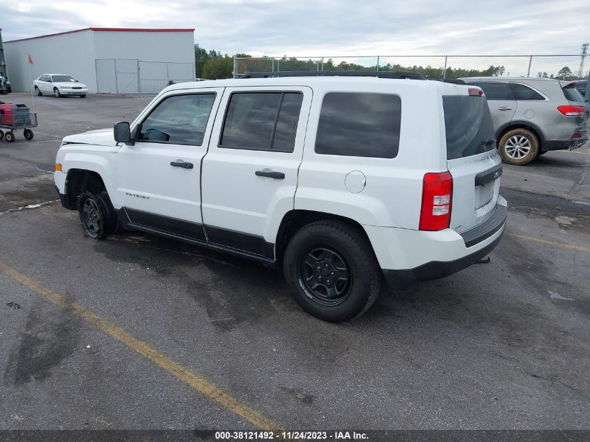 2017 JEEP PATRIOT SPORT - 1C4NJPBA2HD157860