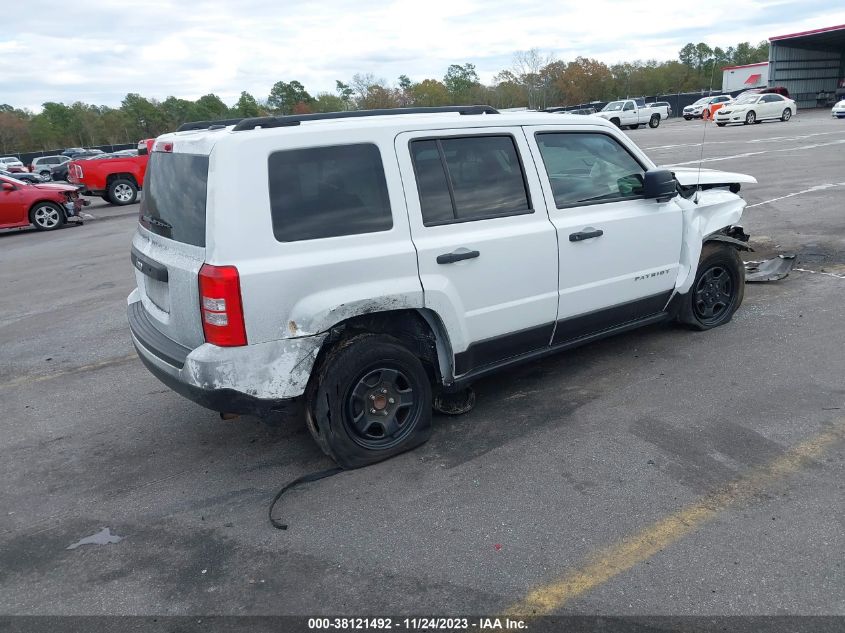 2017 JEEP PATRIOT SPORT - 1C4NJPBA2HD157860