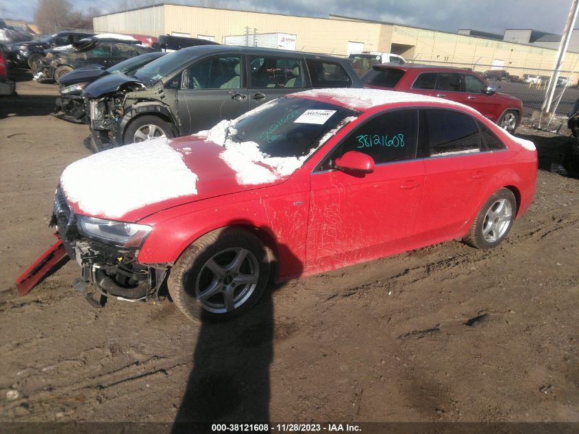 2014 AUDI A4 PREMIUM PLUS - WAUFFCFL5EN032395