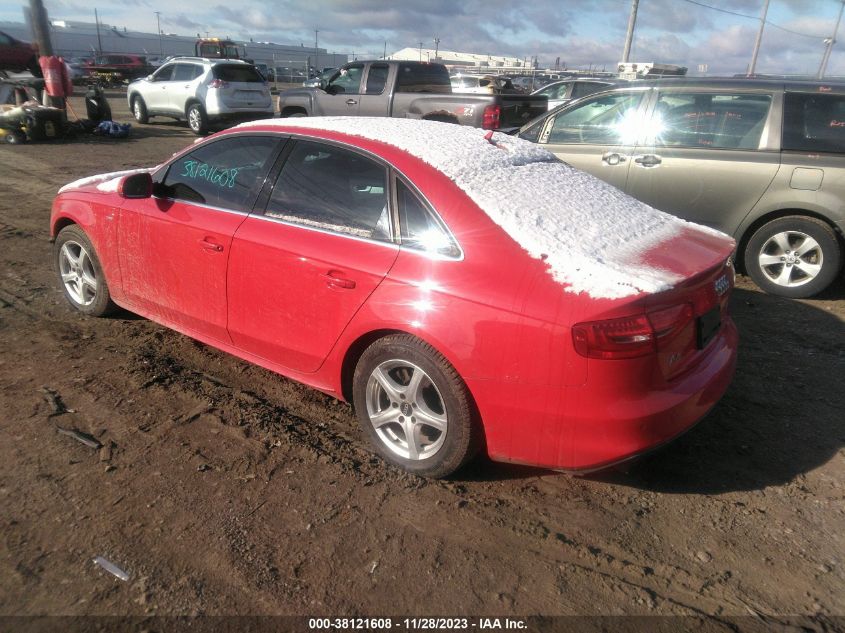 2014 AUDI A4 PREMIUM PLUS - WAUFFCFL5EN032395
