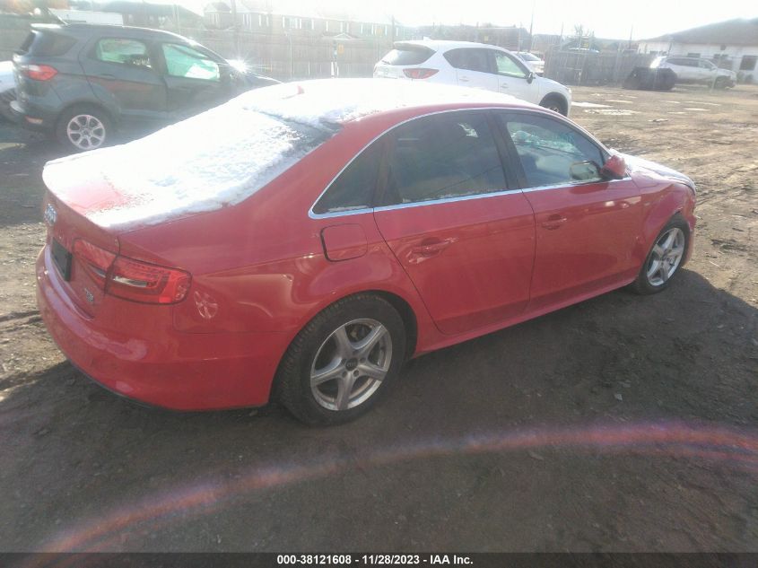 2014 AUDI A4 PREMIUM PLUS - WAUFFCFL5EN032395