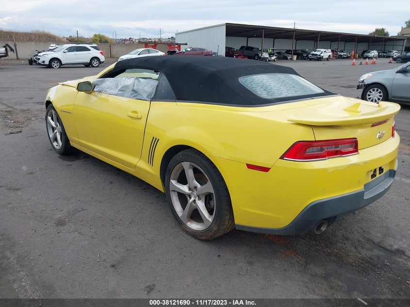 2014 CHEVROLET CAMARO VIN: 2G1FC3D32E9145389