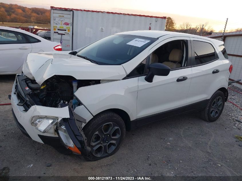 VIN MAJ3S2FE3LC378411 2020 FORD ECOSPORT S