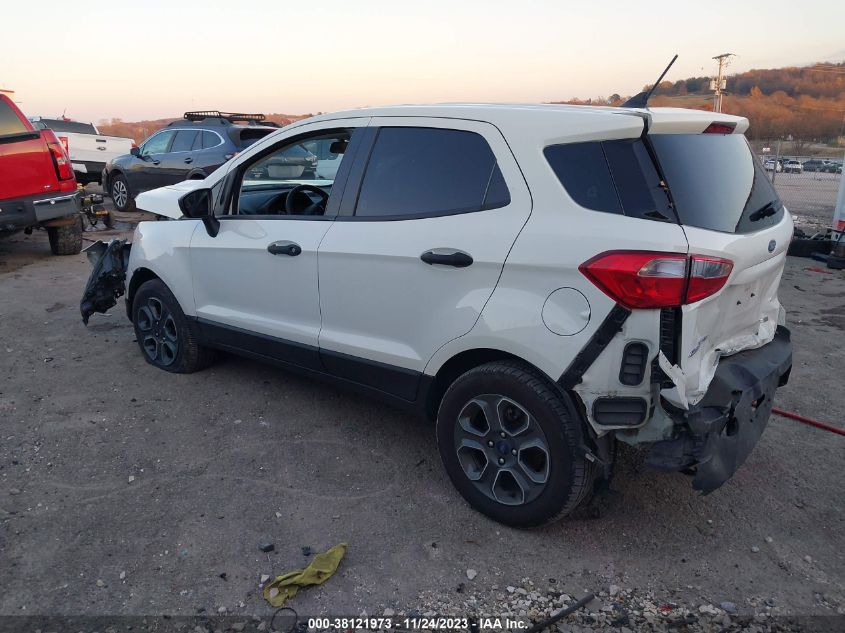 VIN MAJ3S2FE3LC378411 2020 FORD ECOSPORT S