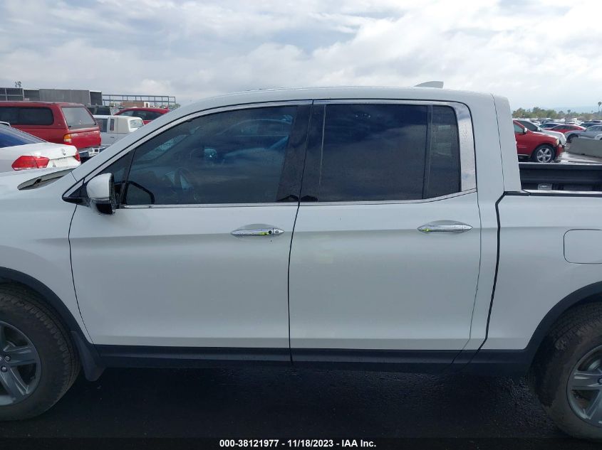 2022 HONDA RIDGELINE RTL-E - 5FPYK3F76NB016237