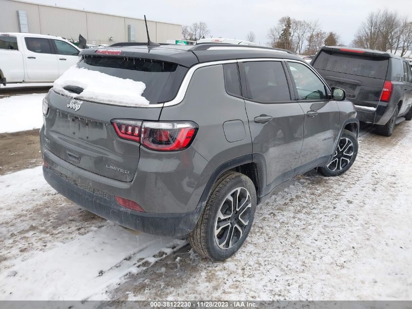 2022 JEEP COMPASS LIMITED 4X4 - 3C4NJDCB5NT102623