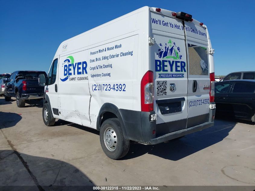 2019 RAM PROMASTER 2500 HIGH ROOF 136" WB 3C6TRVCG1KE522923