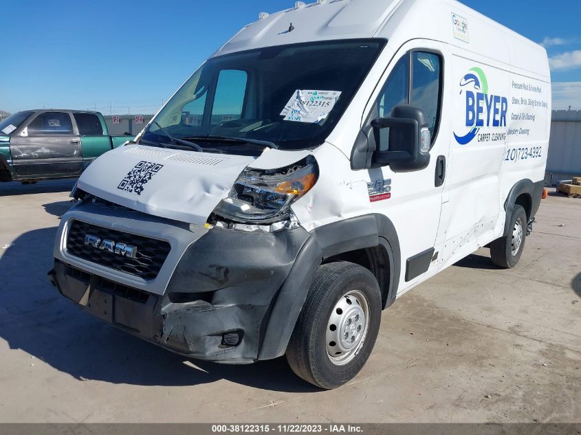 2019 RAM PROMASTER 2500 HIGH ROOF 136" WB 3C6TRVCG1KE522923