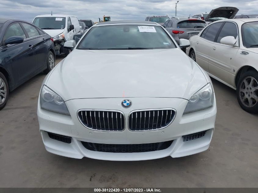 2013 BMW 6 SERIES 640I WBA6A0C50DDF14105