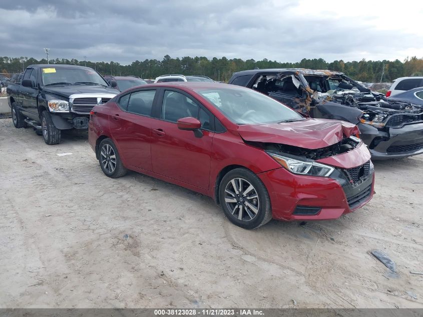 Lot #2541528329 2021 NISSAN VERSA SV XTRONIC CVT salvage car