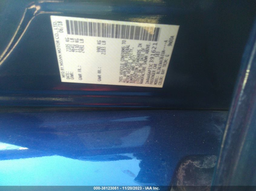 2018 NISSAN MAXIMA 3.5 SL - 1N4AA6AP3JC391621