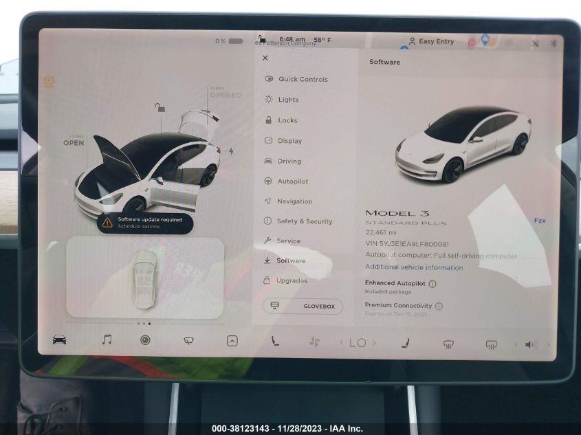2020 TESLA MODEL 3 - 5YJ3E1EA9LF800001