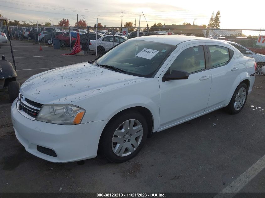 2013 DODGE AVENGER SE - 1C3CDZAB1DN589613