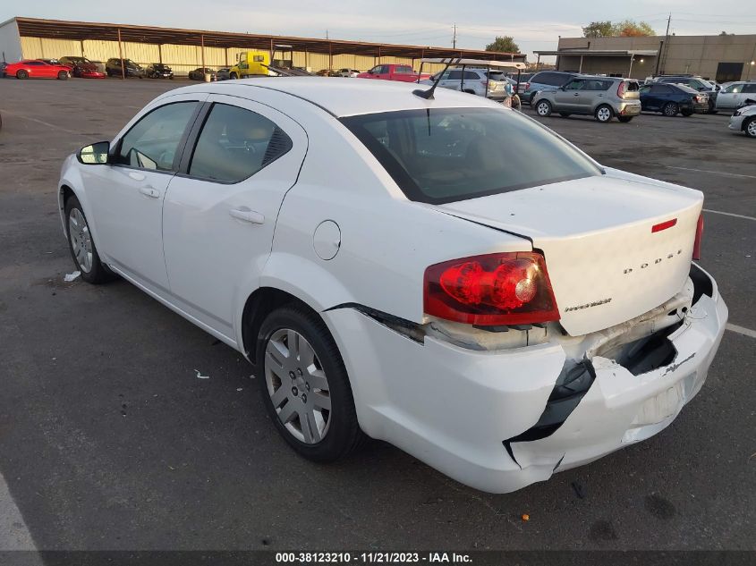 2013 DODGE AVENGER SE - 1C3CDZAB1DN589613