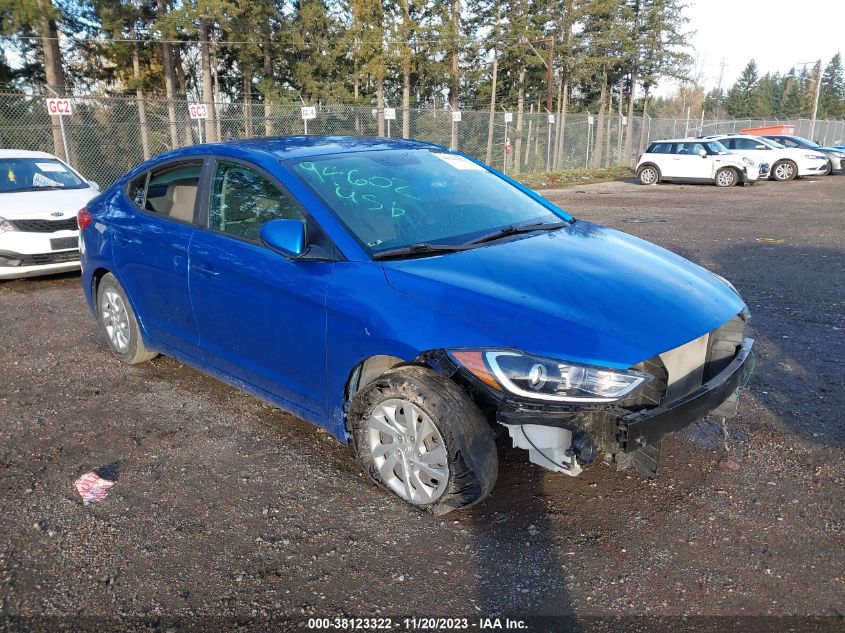 2017 HYUNDAI ELANTRA SE - KMHD74LF2HU417592