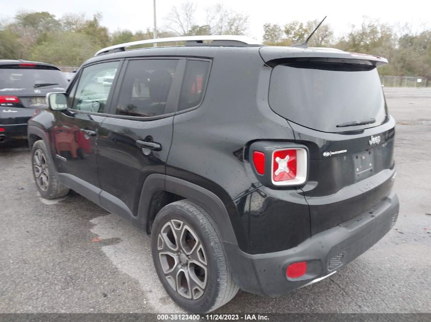 2016 JEEP RENEGADE LIMITED - ZACCJADT3GPD71744