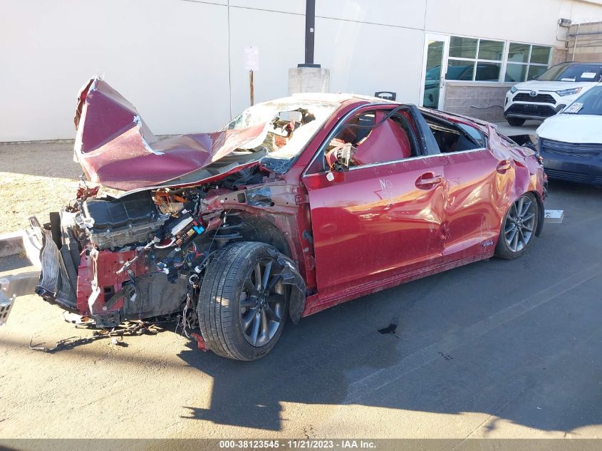 2013 LEXUS CT 200H HYBRID - JTHKD5BH4D2152305