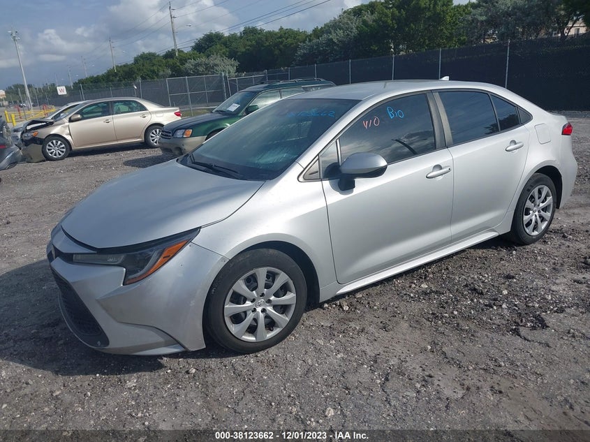 VIN 5YFEPRAE2LP081531 2020 TOYOTA COROLLA LE