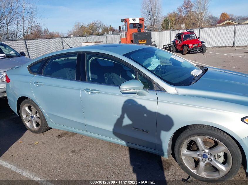 2013 FORD FUSION HYBRID SE - 3FA6P0LU2DR227674