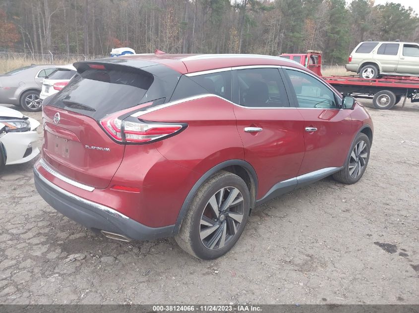 2015 NISSAN MURANO PLATINUM - 5N1AZ2MG1FN262422