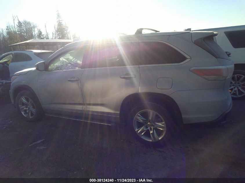 2015 TOYOTA HIGHLANDER HYBRID LIMITED PLATINUM V6 5TDDCRFH4FS011003