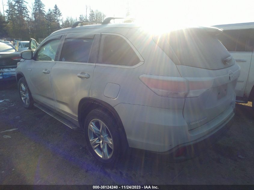 2015 TOYOTA HIGHLANDER HYBRID LIMITED PLATINUM V6 5TDDCRFH4FS011003